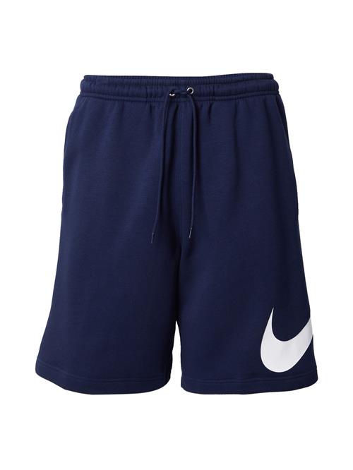 Nike Sportswear Bukser 'CLUB'  navy / hvid