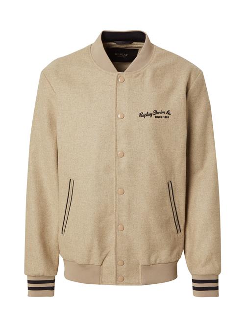 REPLAY Overgangsjakke  sand / sort