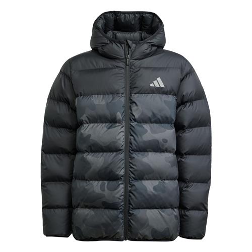 ADIDAS SPORTSWEAR Sportsjakke 'Synthetic Down Allover-Print Jacket'  grå / mørkegrøn / sort / hvid