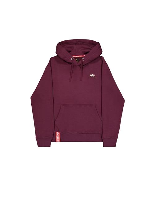ALPHA INDUSTRIES Pullover 'Basic'  mørkerød / hvid