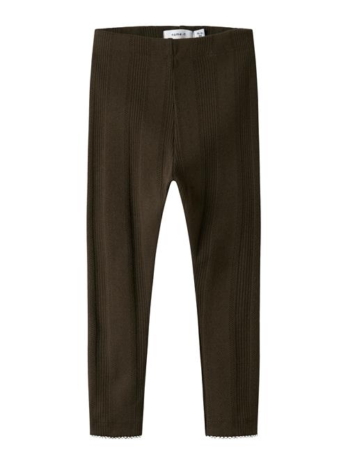 NAME IT Leggings 'NMFJULIA'  mørkebrun