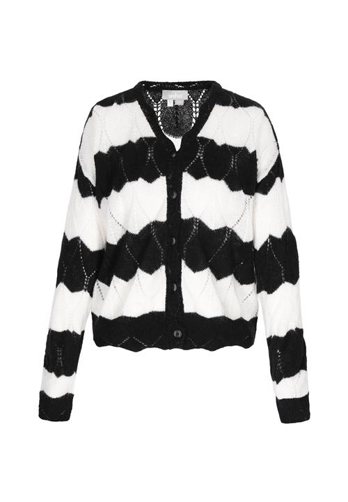 Usha Cardigan  sort / hvid