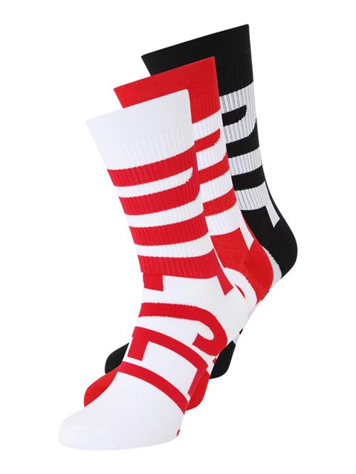 DIESEL Sokker 'RAY'  brandrød / sort / hvid