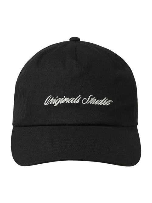 JACK & JONES Hætte 'JACFRAME'  sort / hvid