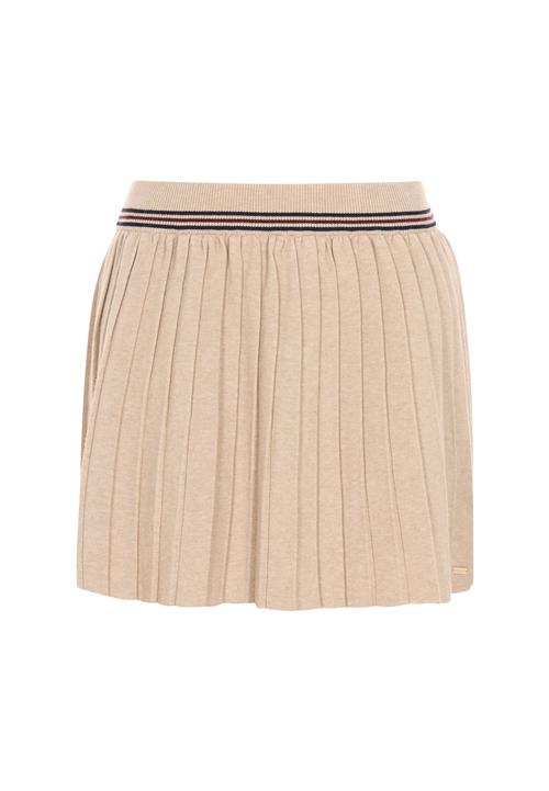 DreiMaster Maritim Nederdel  beige / mørkerød / sort