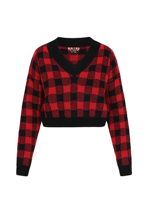 myMo ROCKS Pullover  mørkerød / sort