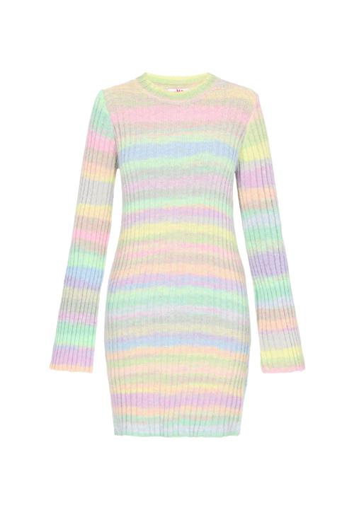 MYMO Kjole  blå / gul / lime / lilla / orange / pink