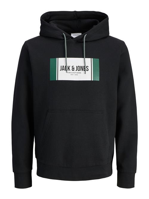 JACK & JONES Sweatshirt 'JJHayato'  grøn / sort / hvid