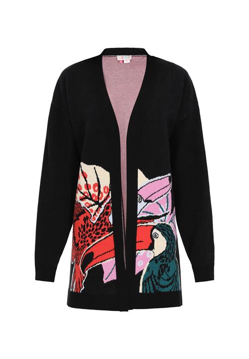 IZIA Cardigan  pink / lys rød / sort