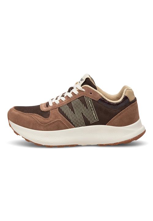 WODEN Sneaker low 'Mathilde'  beige / kastaniebrun / mørkebrun