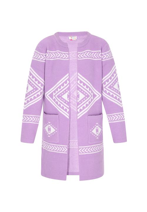 IZIA Cardigan  lavendel / hvid