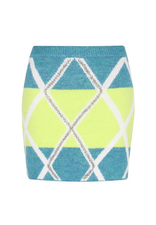 IZIA Nederdel  turkis / lysegrøn / hvid