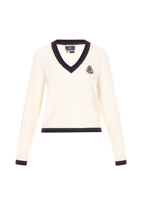 DreiMaster Maritim Pullover  blå / rød / offwhite