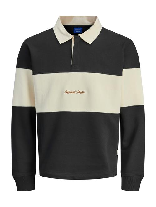JACK & JONES Sweatshirt 'JORNorrebro'  elfenben / sort