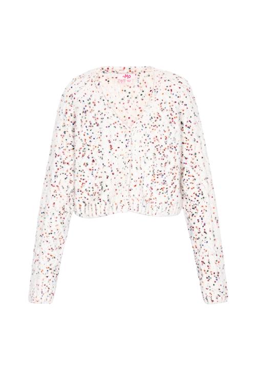 MYMO Cardigan  blå / rød / offwhite