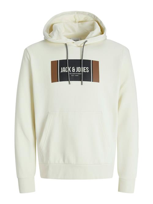 JACK & JONES Sweatshirt 'JJHayato'  brun / sort / uldhvid