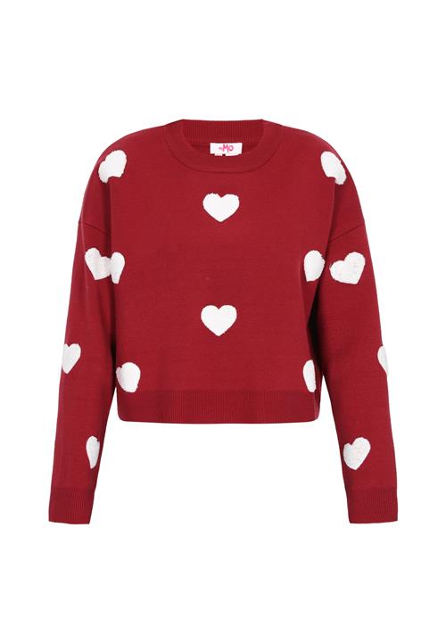 MYMO Pullover  mørkerød / hvid