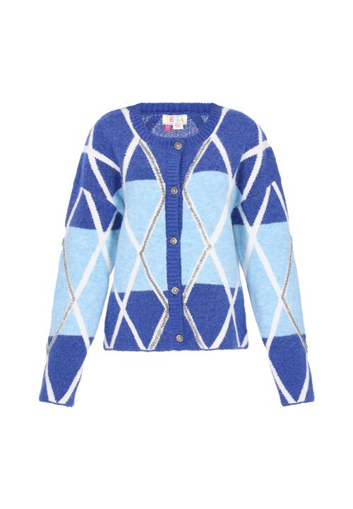 IZIA Cardigan  blå / marin / hvid