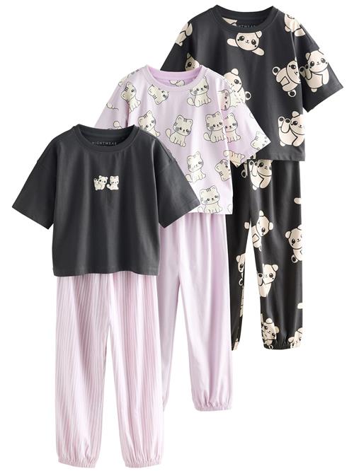 Next Nattøj  beige / lyserød / sort