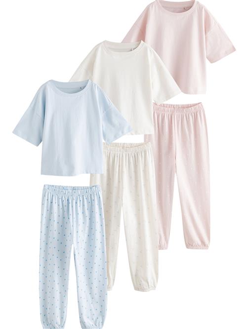 Next Nattøj  lyseblå / lyserød / offwhite