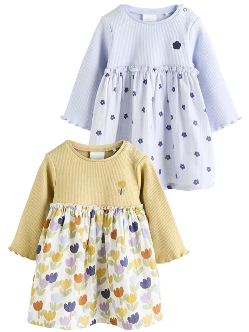 Next Kjole  dueblå / citron