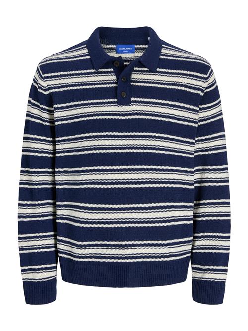 JACK & JONES Pullover 'JORCambridge'  marin / hvid