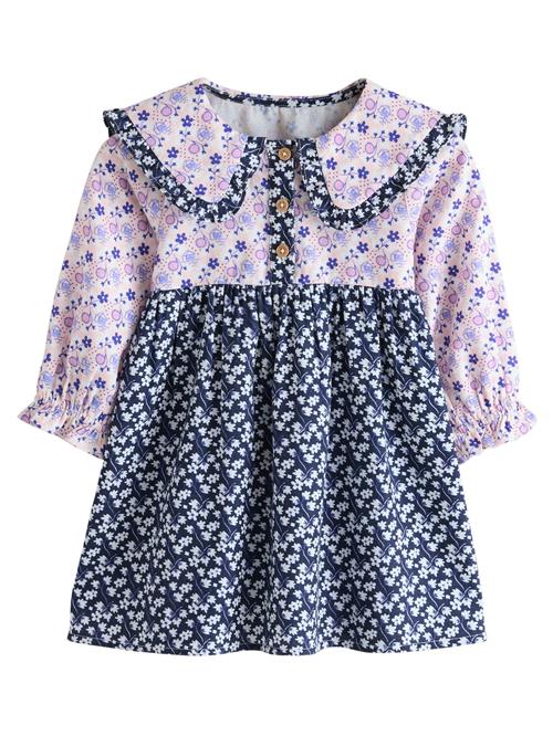 Next Kjole  navy / lyselilla / rosé / hvid