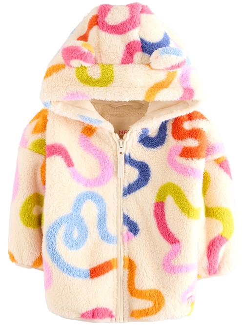 Next Fleecejakke  creme / blandingsfarvet