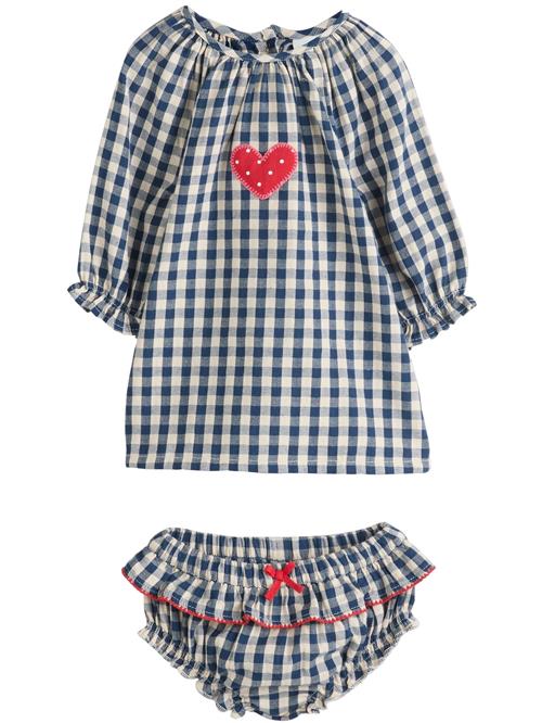 Next Kjole  creme / navy / rød / hvid