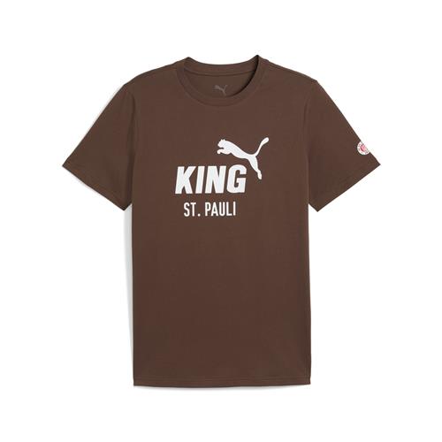 PUMA Funktionsskjorte 'FC St. Pauli King'  mørkebrun / hvid