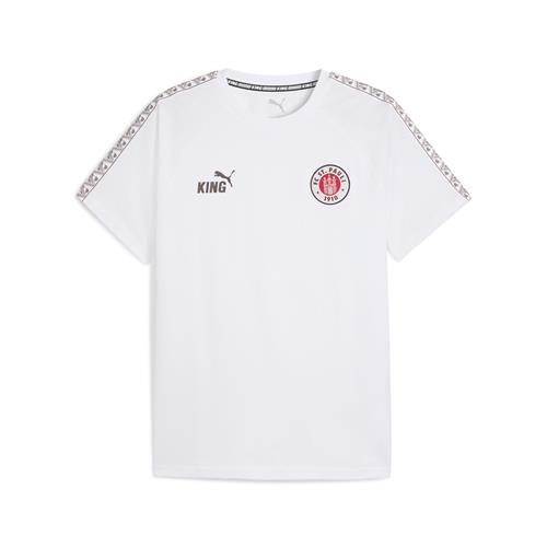 PUMA Funktionsskjorte 'FC St. Pauli King'  mørkebrun / rød / hvid