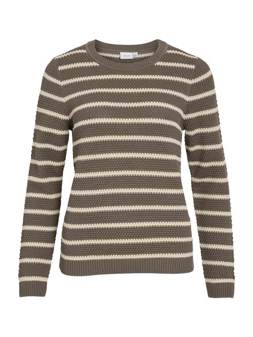 VILA Pullover 'VIDALO'  ecru / choko