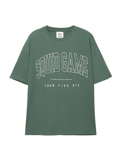 Pull&Bear Bluser & t-shirts 'SQUID GAME'  grøn / hvid