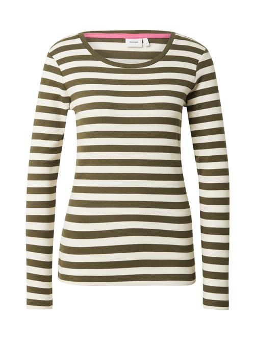 NÜMPH Shirts 'MIXIE'  oliven / hvid