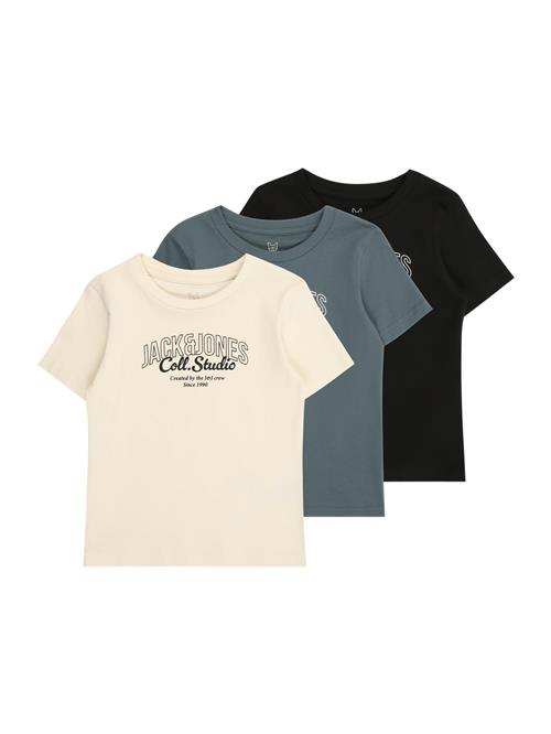 JACK & JONES MINI Shirts 'JJMAKOTO'  røgblå / sort / hvid / uldhvid