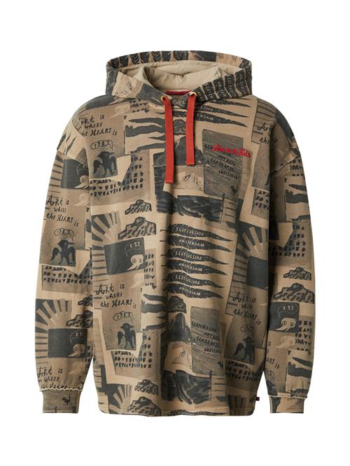 SCOTCH & SODA Sweatshirt  mørkebeige / antracit / rød / sort