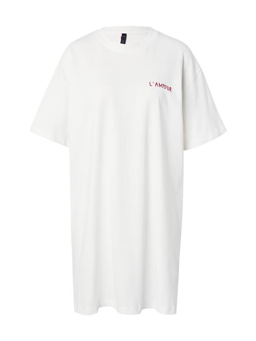 Hunkemöller Natskjorte 'Amour'  rød / hvid