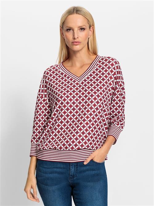 heine Shirts  rød / mørkerød / hvid