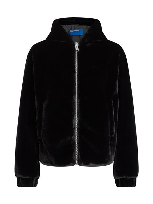 KARL LAGERFELD JEANS Overgangsjakke  sort / hvid