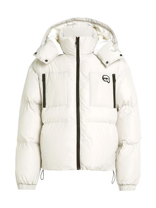 Karl Lagerfeld Vinterjakke 'IKON'  sort / hvid