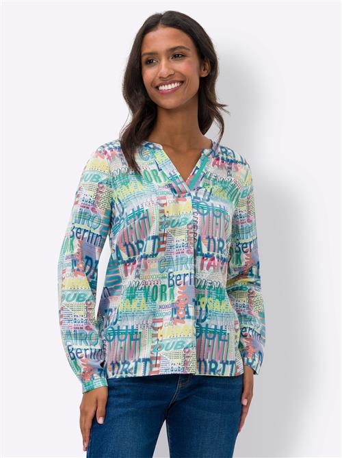 heine Bluse  blandingsfarvet