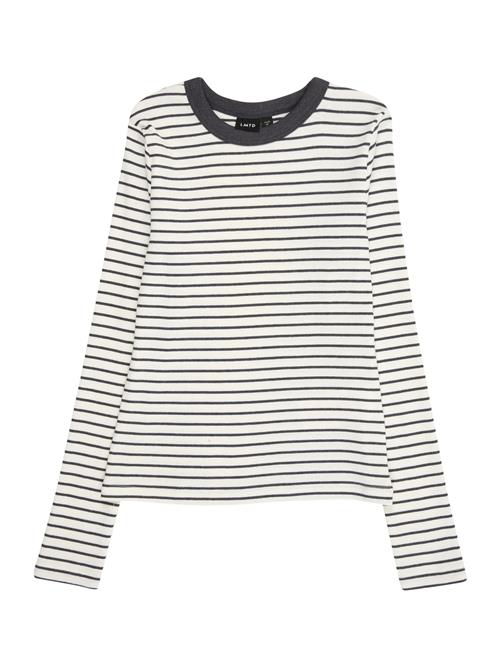 LMTD Bluser & t-shirts 'NLFHINAJA'  mørkegrå / hvid