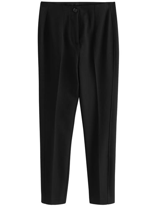 Next Bukser med lægfolder  sort