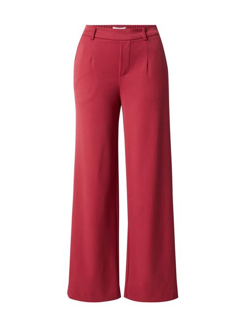 OBJECT Bukser med lægfolder 'OBJLisa'  rød
