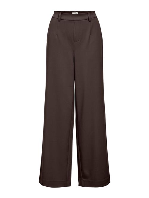 OBJECT Bukser med lægfolder 'OBJLisa'  choko