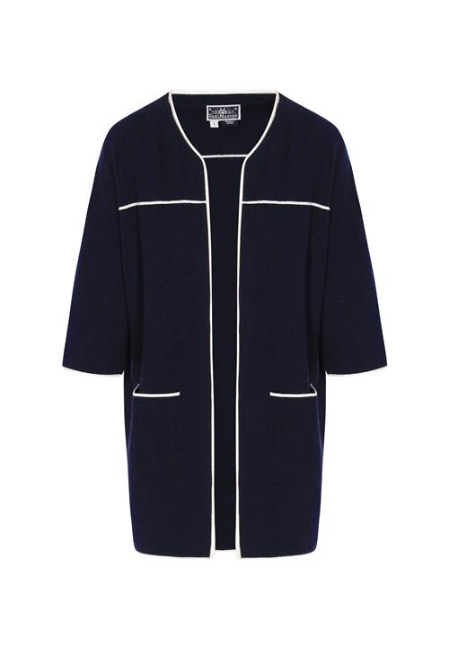 DreiMaster Maritim Cardigan  navy / hvid