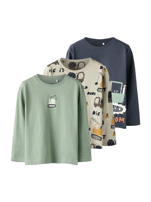 NAME IT Shirts 'NMMNIKO'  kit / navy / brokade / pastelgrøn