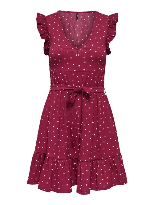 ONLY Kjole 'ONLHillary'  bordeaux / hvid