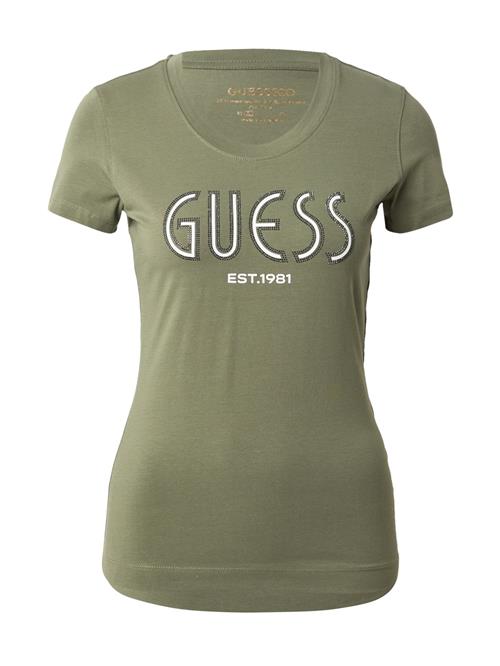 GUESS Shirts  khaki / sølv / hvid