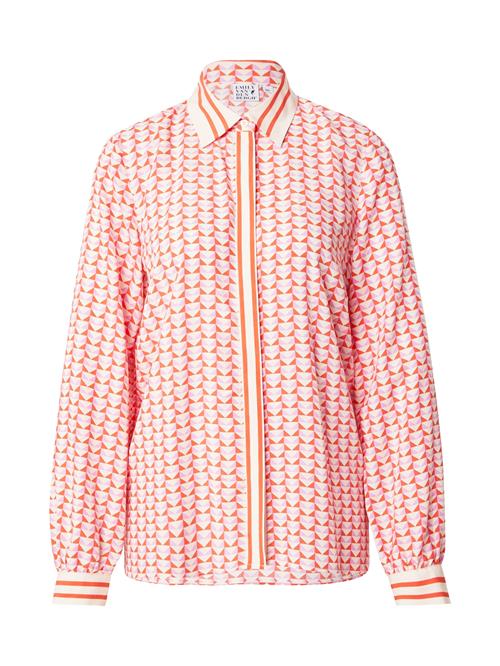 Emily Van Den Bergh Bluse  lavendel / orange / naturhvid